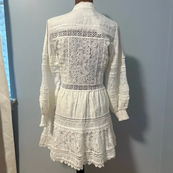 Alice + Olivia - White Lace Dress - XS Alice + Olivia - White Lace Dress - XS